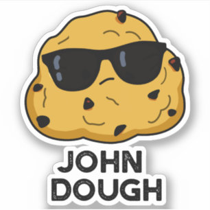 John Dough Funny Baking Puff Aufkleber