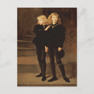 John Everett Millais - Die zwei Prinzen Postkarte