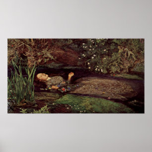 John Everett Millais Ophelia Poster