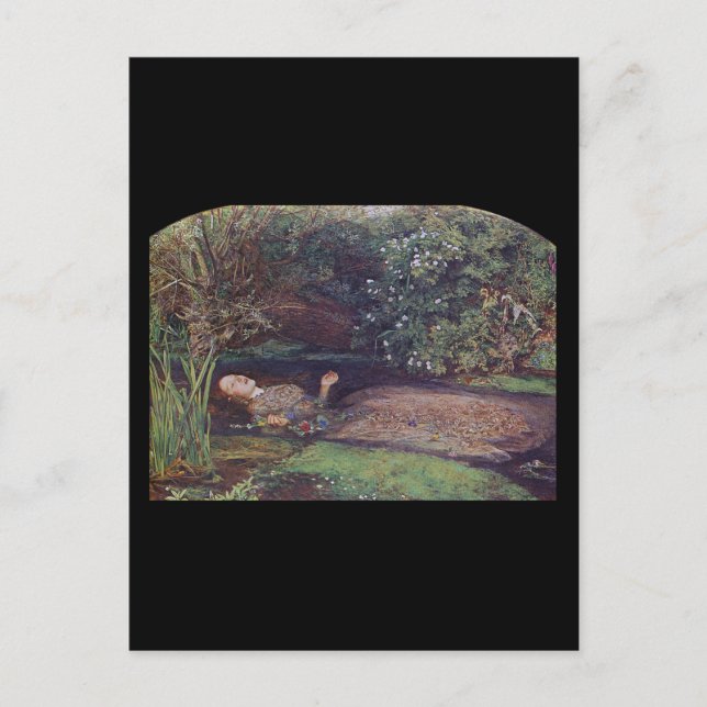 John Everett Millais Ophelia Postkarte (Vorderseite)