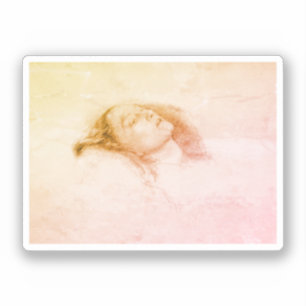 John Everett Millais - Ophelia (Studienentwurf) Aufkleber