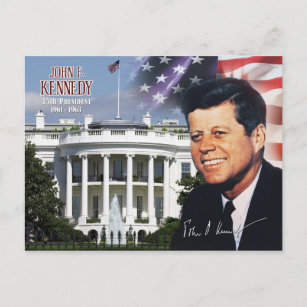 John F. Kennedy - 35. Präsident der USA Postkarte