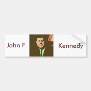John F Kennedy Autoaufkleber