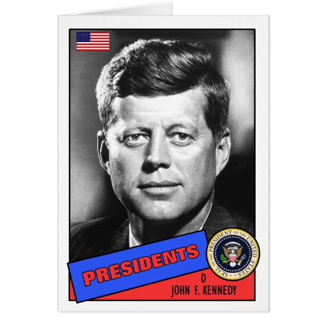 John F. Kennedy Baseball Card (Vorne)