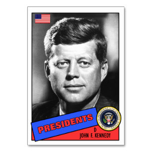 John F. Kennedy Baseball Card Tischnummer