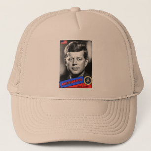 John F. Kennedy Baseballkarte Truckerkappe