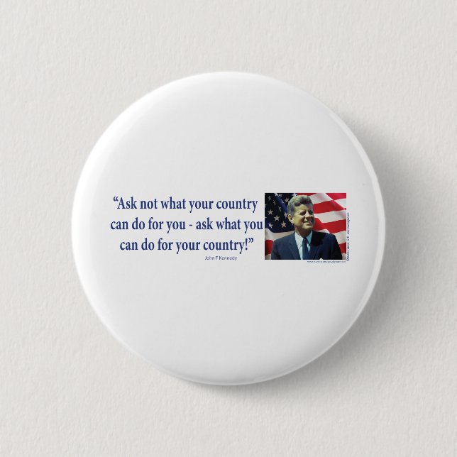 John F Kennedy Button (Vorderseite)