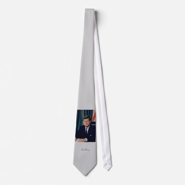 John F. Kennedy, das Haus-FarbFoto Portra… Krawatte (Vorderseite)