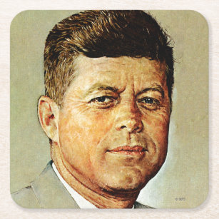 John F. Kennedy IN MEMORIAM 2 Rechteckiger Pappuntersetzer
