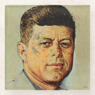 John F. Kennedy IN MEMORIAM Glasuntersetzer