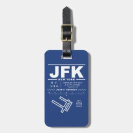 John F Kennedy Int'l Airport JFK Gepäck Tag Gepäckanhänger
