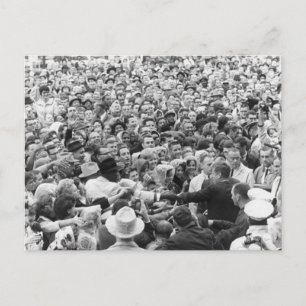 John F Kennedy JFK Fort Worth Kundgebung '63 Postkarte