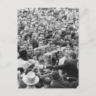 John F Kennedy JFK Fort Worth Kundgebung '63 Postkarte