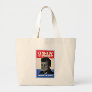 John F. Kennedy Jumbo Stoffbeutel