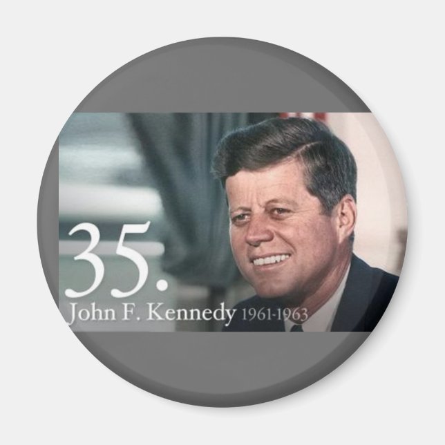 John F Kennedy Magnet (Vorne)