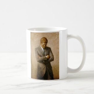 John F Kennedy Offiziell Portrait von Aaron Shikle Kaffeetasse