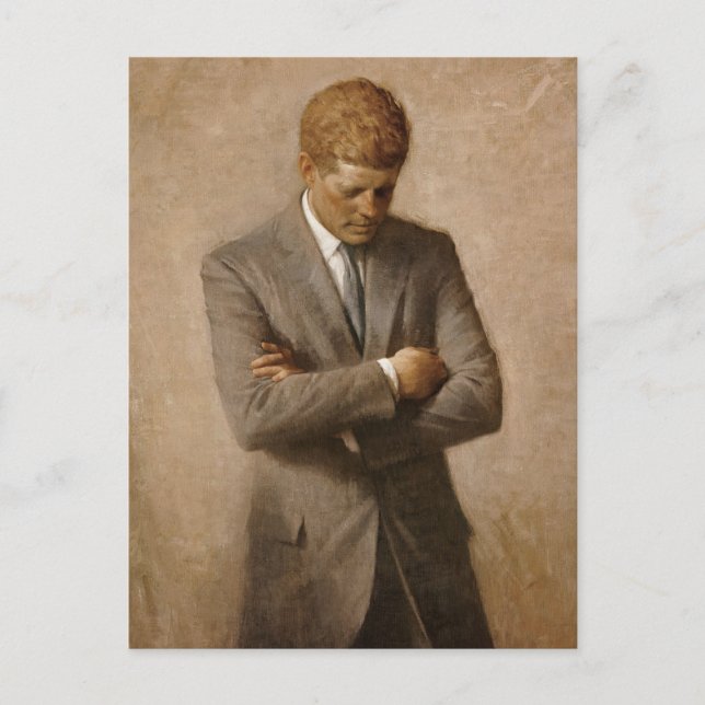 John F. Kennedy Offiziell White House Portrait Postkarte (Vorderseite)