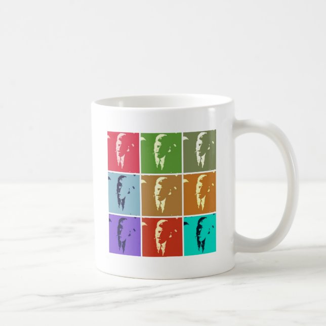 John F Kennedy Pop Art Kaffeetasse (Rechts)