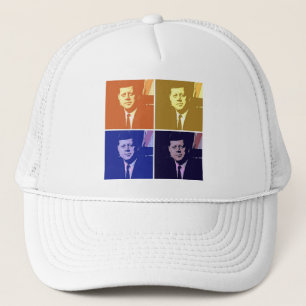 John F Kennedy Pop Art Truckerkappe