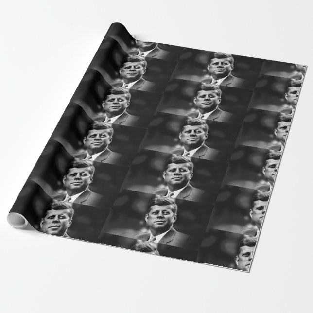 John F Kennedy Präsident Geschenkpapier (Ungerollt)