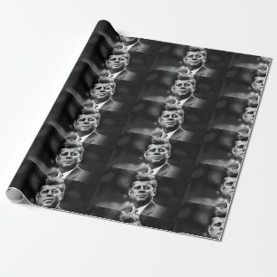 John F Kennedy Präsident Geschenkpapier