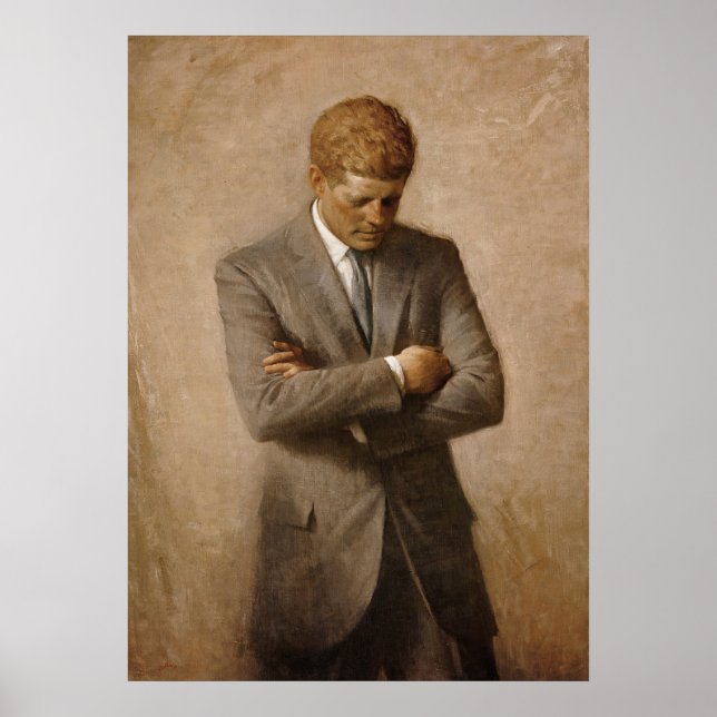 John F. Kennedy Presidential Portrait Painting Poster (Vorne)