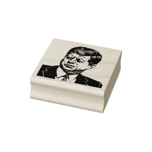 John F. Kennedy Rubber Briefmarke Gummistempel
