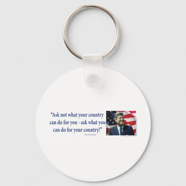 John F Kennedy Schlüsselanhänger (Vorderseite)