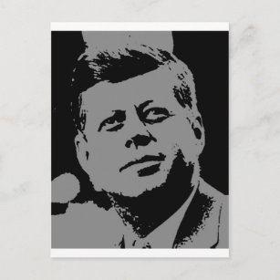 John F. Kennedy-Silhouette Postkarte