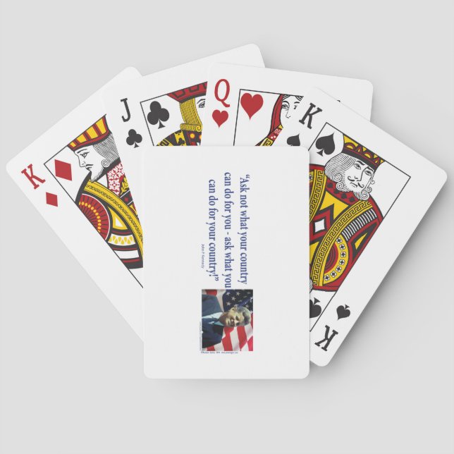 John F Kennedy Spielkarten (Rückseite)