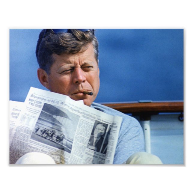 John F Kennedy Srauking Fotodruck (Vorne)