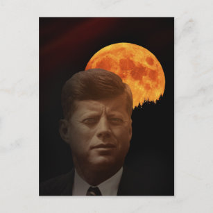 John F. Kennedy und der rote Mond Postkarte