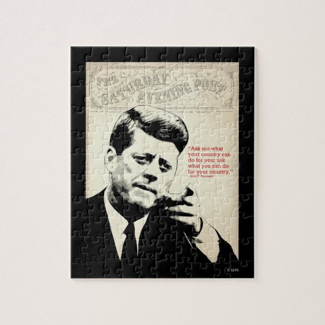 John F. Kennedy-Zitat (Vertikal)