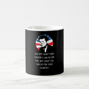 John F Kennedy Zitat JFK Amtseinführung 2021 Gesch Kaffeetasse