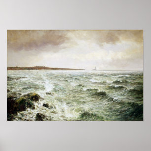 John Falconer Slater View of Whitley Bay Poster