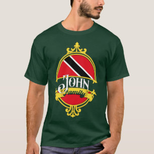 John Family Trinidad und Tobago Flag T-Shirt