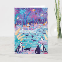 John-Farbstoff-Kunst-Karten-Pinguinpool am Zoo
