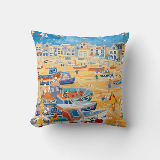 John-Farbstoff-St. Ives Kissen. Cornwall Kissen (Vorderseite)
