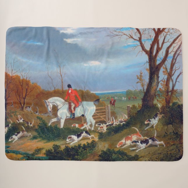 John Frederick Herring The Suffolk Hunt 1833 Sherpadecke (Vorderseite (Horizontal))