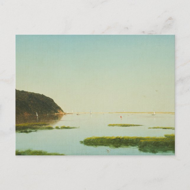 John Frederick Kensett - View of the Shrewsbury Postkarte (Vorderseite)