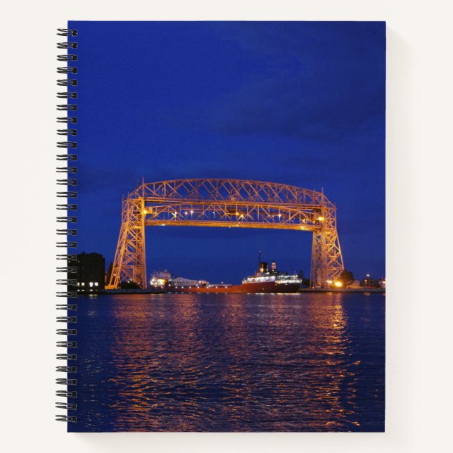John G. Munson & Duluth Aerial Lift Bridge Notizbuch (Vorderseite)