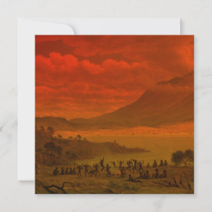 John Glover Van Diemen Land Tasmania Aborigine Karte