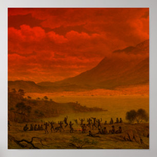 John Glover Van Diemen Land Tasmania Aborigine Poster