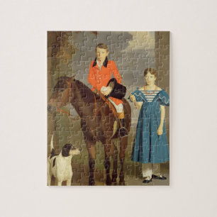 John Gubbins Newton und seine Schwester Mary,