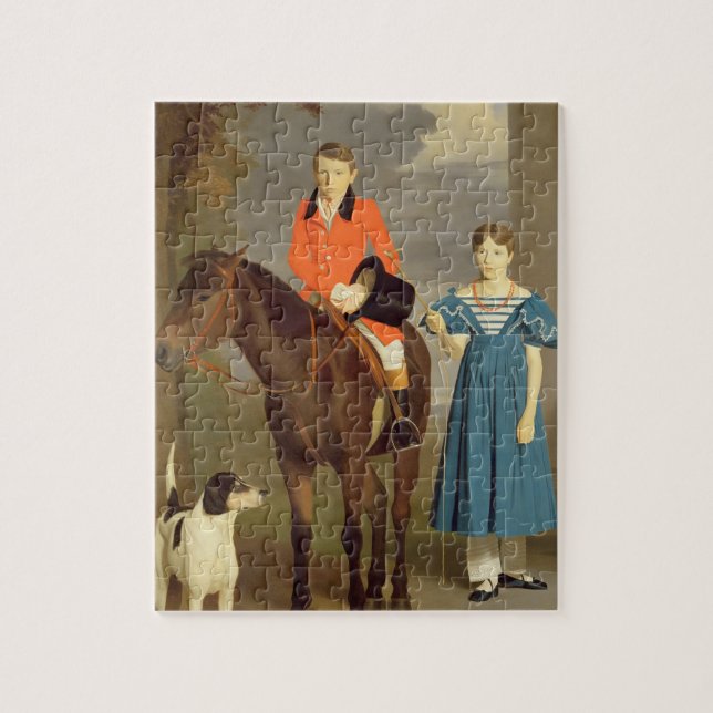 John Gubbins Newton und seine Schwester Mary, (Vertikal)