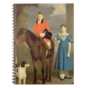 John Gubbins Newton und seine Schwester Mary, 1832 Notizblock