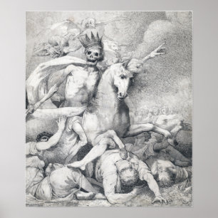 John Hamilton Mortimer Tod auf einem blassen Pferd Poster