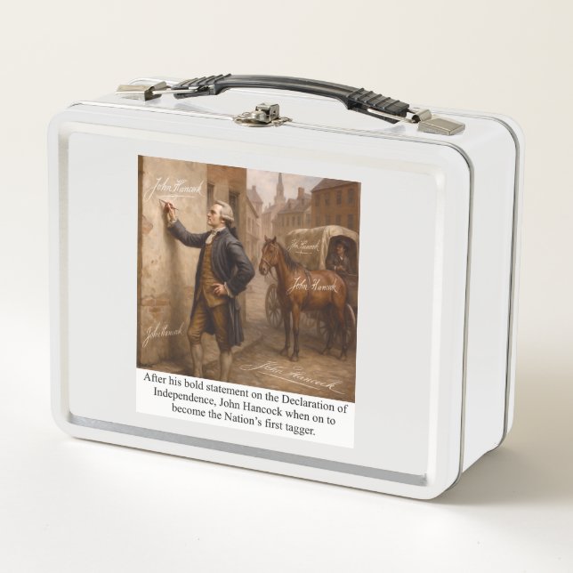 John Hancock Tagger Metall Brotdose (Vorderseite)
