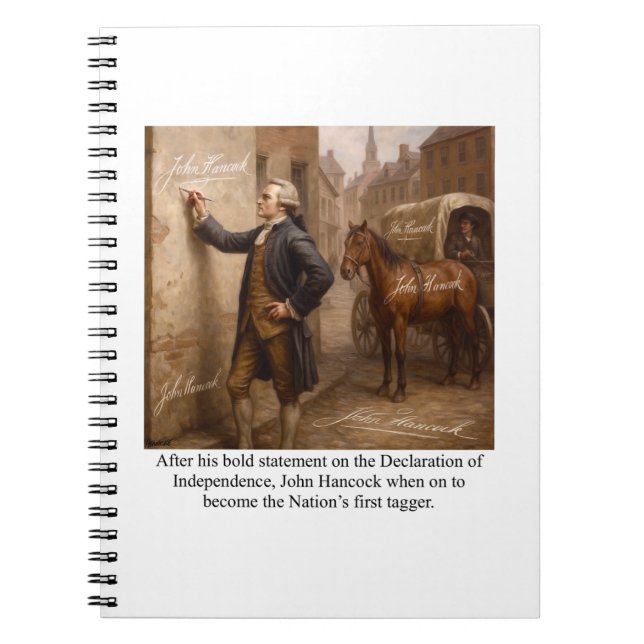 John Hancock Tagger Notizblock (Vorderseite)