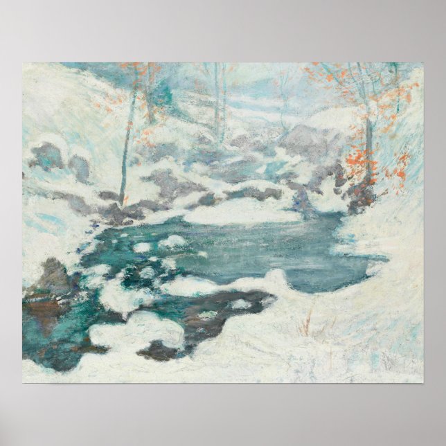 John Henry Twachtman - Icebound Poster (Vorne)